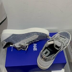 P448 glittery sneakers